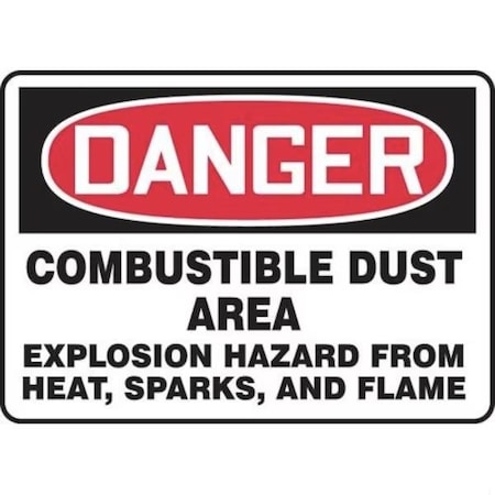 Accuform OSHA DANGER SAFETY SIGN COMBUSTIBLE MCHL292VA MCHL292VA